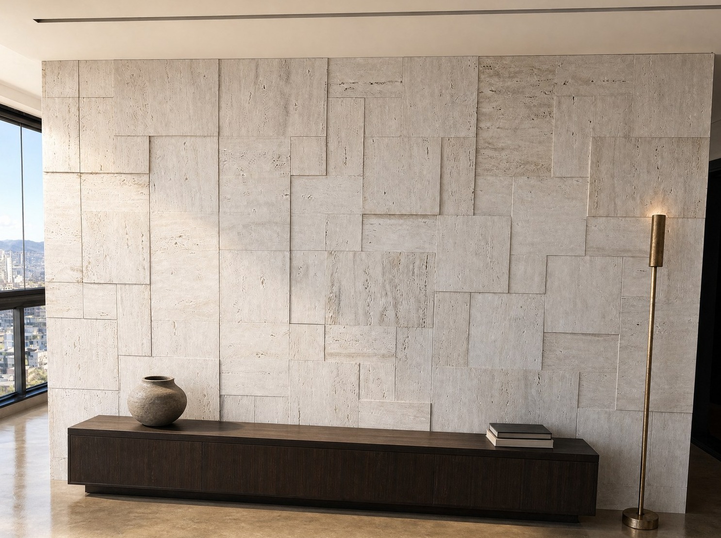 Parede revestida com French Pattern Palazzo