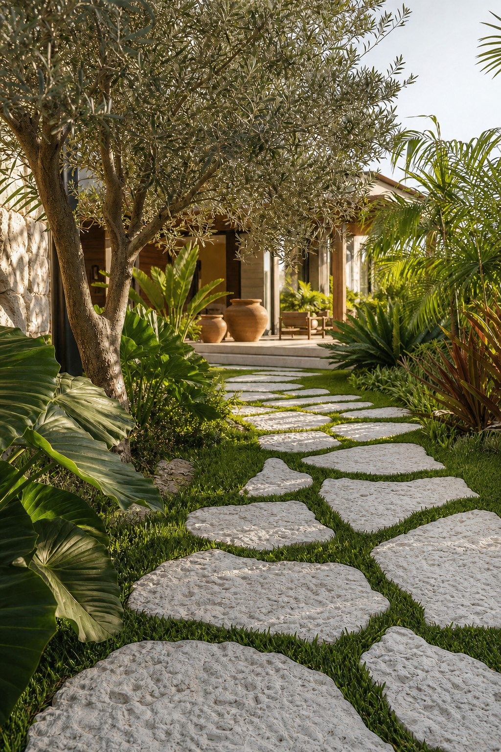 Galala Orgânico aplicado — Caminhos, jardins e pisos externos