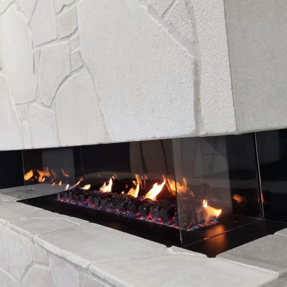 Limestone Orgânico Anticato aplicado. Caminhos, jardins e áreas externas