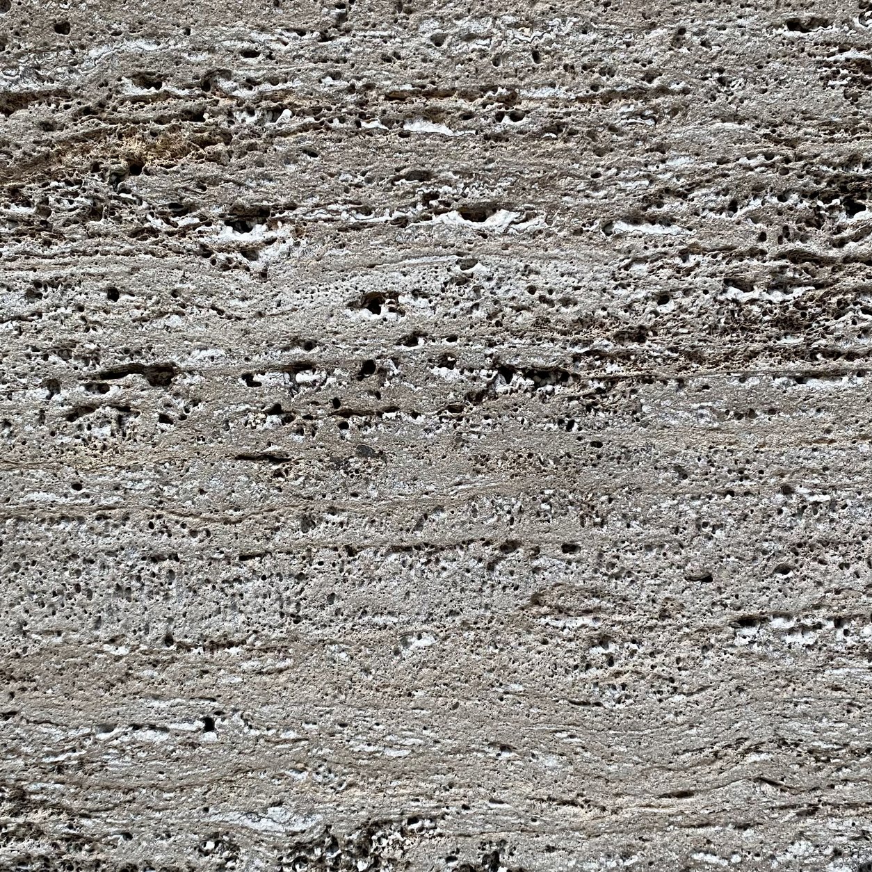 Travertino Silver Vulcano de perto, origem Turquia